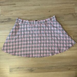 Hot Topic Mini Skirt Pink Black Pleated Sz 5 Mall Goth Y2K Schoolgirl Grunge Emo